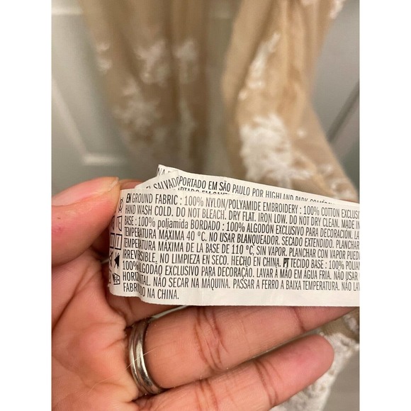 Forever 21 Plus Long Maxi Beige Mesh Embroidered Kimono Boho 2X Festival Sheer - Picture 4 of 9